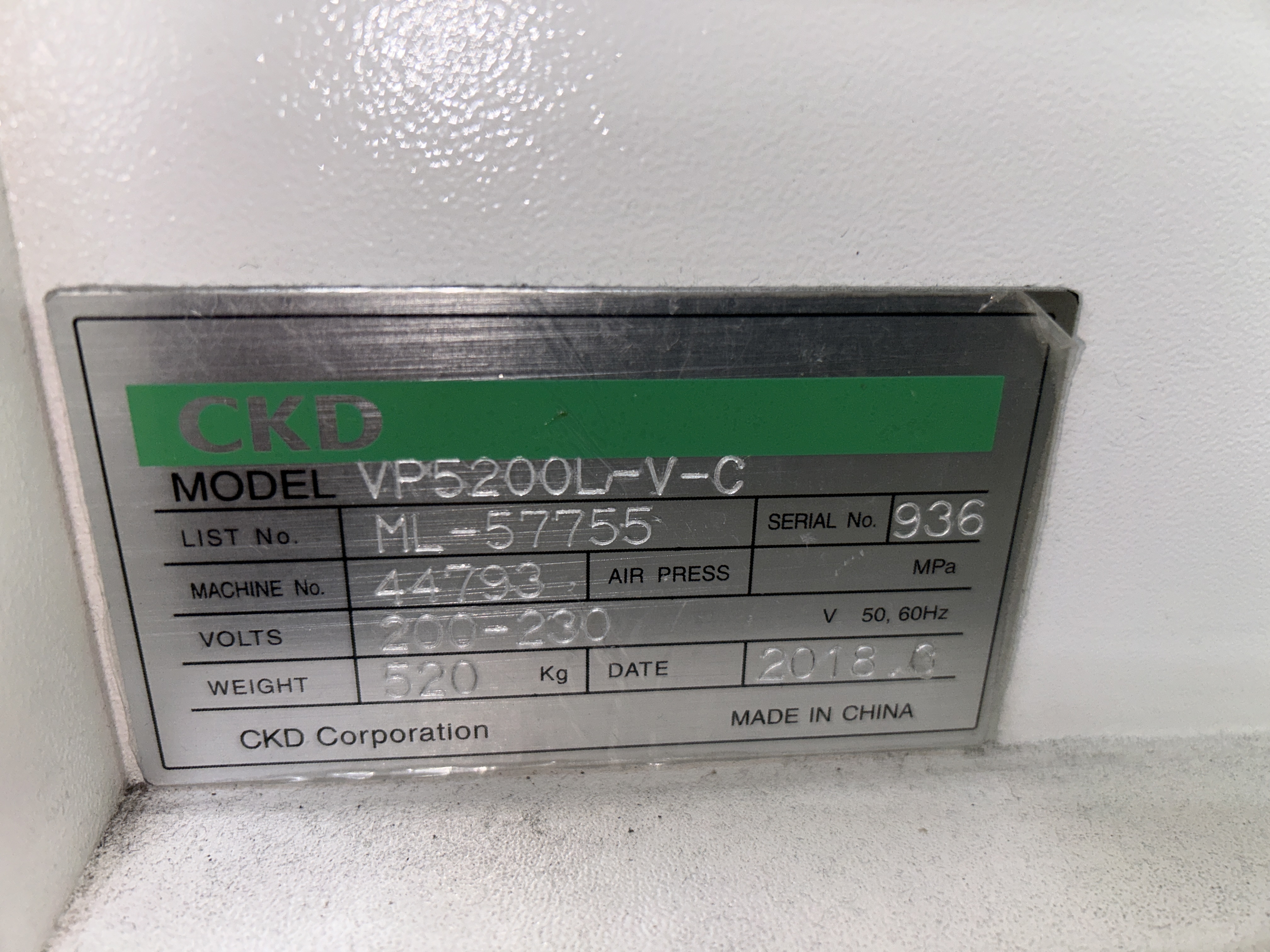 CKD Solder Paste Inspection Machine 1 set